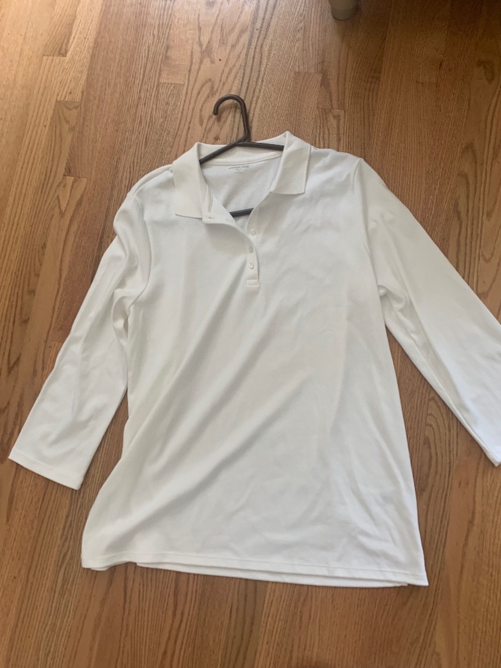 New Lands’ End Cotton White Top